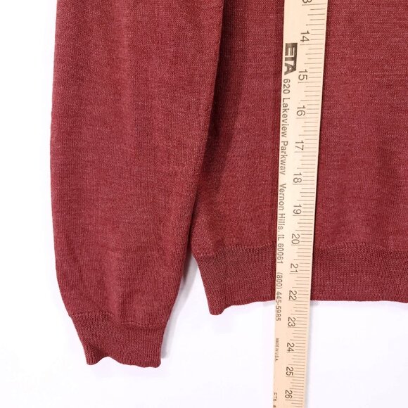 Brook Brothers Sweater Wool Silk Cashmere Womens Medium Red Pullover Top - Picture 9 of 13